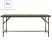 UNIKA Összecsukható Asztal Fa Asztallappal és Fém Kerettel - 180 cm.