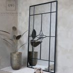 Antik Fekete "Factory Flower" Tükör - 180 cm.