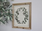 Antik Natúr "floral print" Kép - 43 cm.