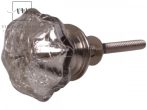   Antik Ezüst "Patogzott" Felületű Fiókgomb - 3,5 cm.