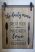 Vintage "The daily menu" Tábla - 57 cm.