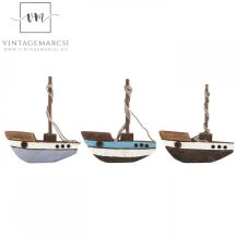 Vintage "Nautico" 3 Darabos Hajó Szett - 10 cm.