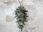 Vintage Christmas Ciprus Akasztható Csokor - 50 cm.