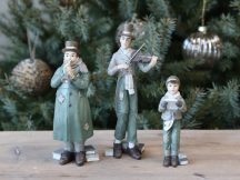 Vintage Zöld Karácsonyi Zenekar - 3 Darabos Szett 