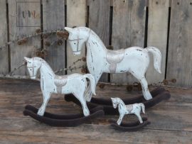 Vintage Krém Lovacska Csillámos Nyereggel, Velúr Alappal - 40 cm.