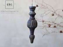 Antik Szén Mangófa Francia Akasztható Dísz - 26 cm.
