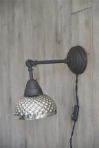 Vintage Mercury Üveg Fali Lámpa