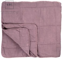 Vintage Mályva Nagyméretű Ágytakaró -240*240 cm.