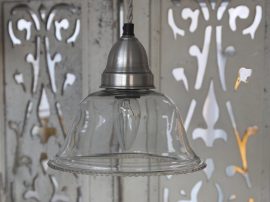 Vintage Kézzel Készített Üveg Lámpa