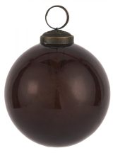  Vintage Bordó "Kődarabos" Akasztható Gömb - 8 cm.