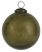 Vintage Olívazöld "Kődarabos" Akasztható Gömb - 9,5 cm.