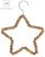Vintage "Csillag " Magófa Gyöngyből Készített Akasztható Dísz - 22,5 cm.